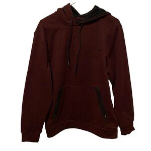 LEG3ND hoodie burgundy heather color black accents size small NWT